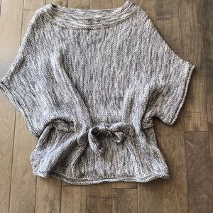 Nordstrom grey and white knit sweater